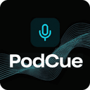 PodCue - AIポッドキャスト文字起こし・チャプター生成ツールのアイコン